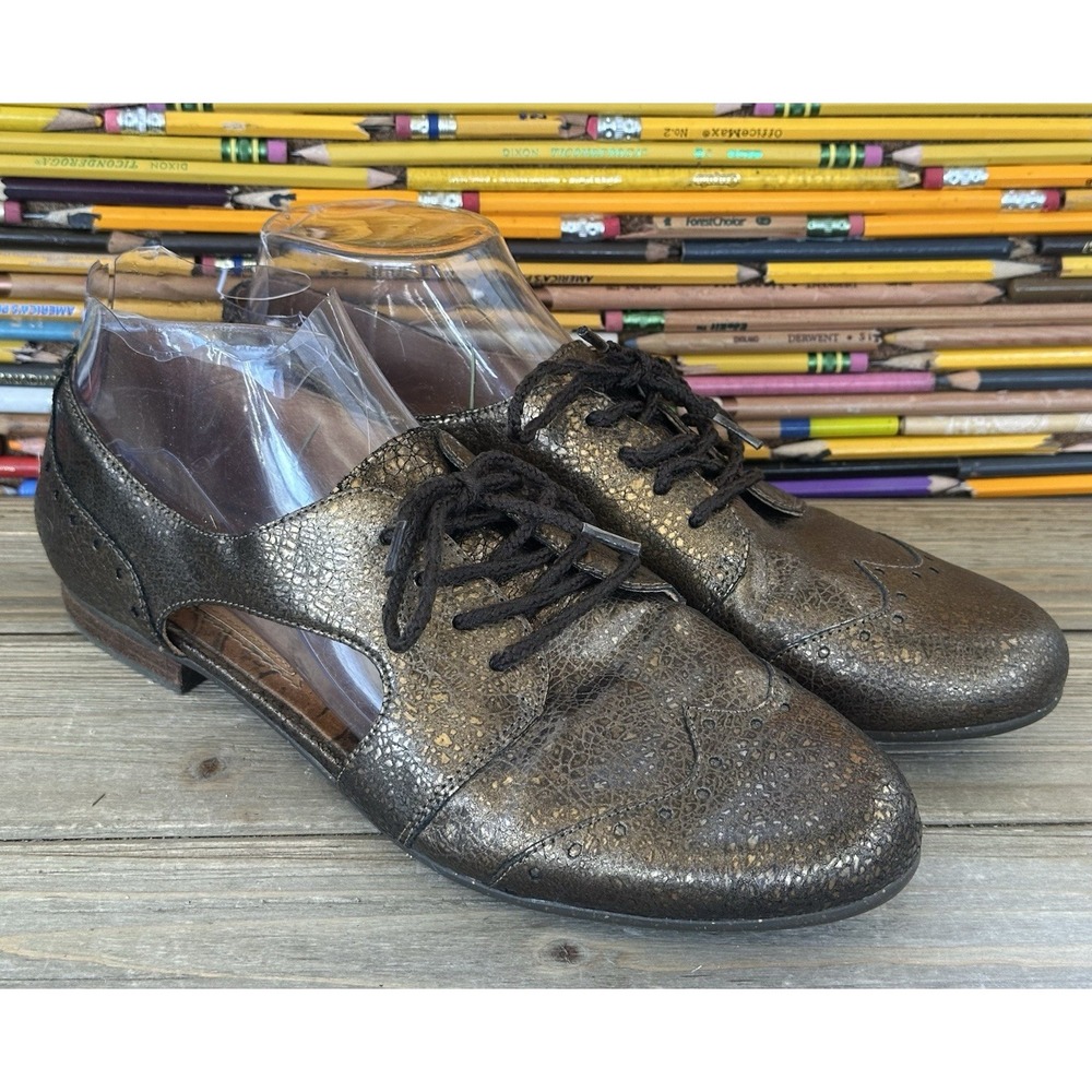 NAYA Oxford Copper Leather SHoes Office Business Preppy Women's Sz 9.5 M